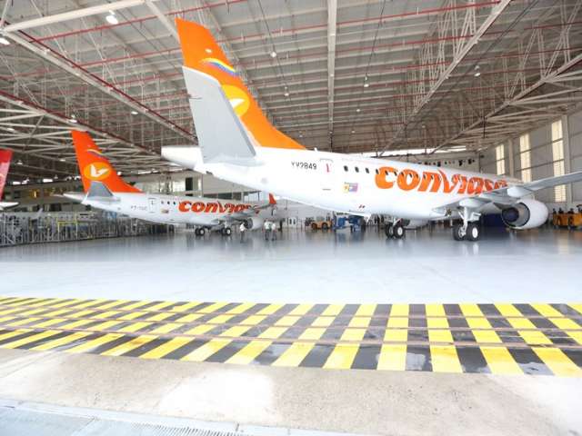 embraer aviones conviasa septiebre