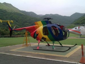 réplica del helicóptero la guacamaya YV-304CP