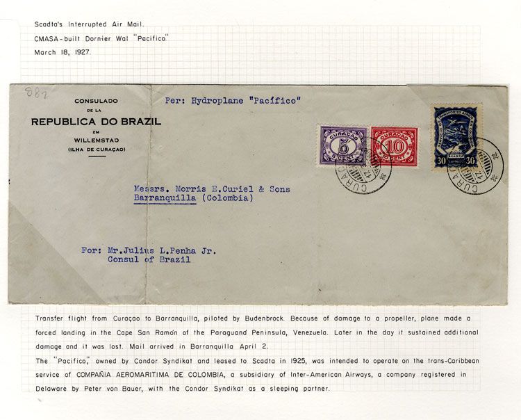 1927 Scadta's Interrupted Air Mail