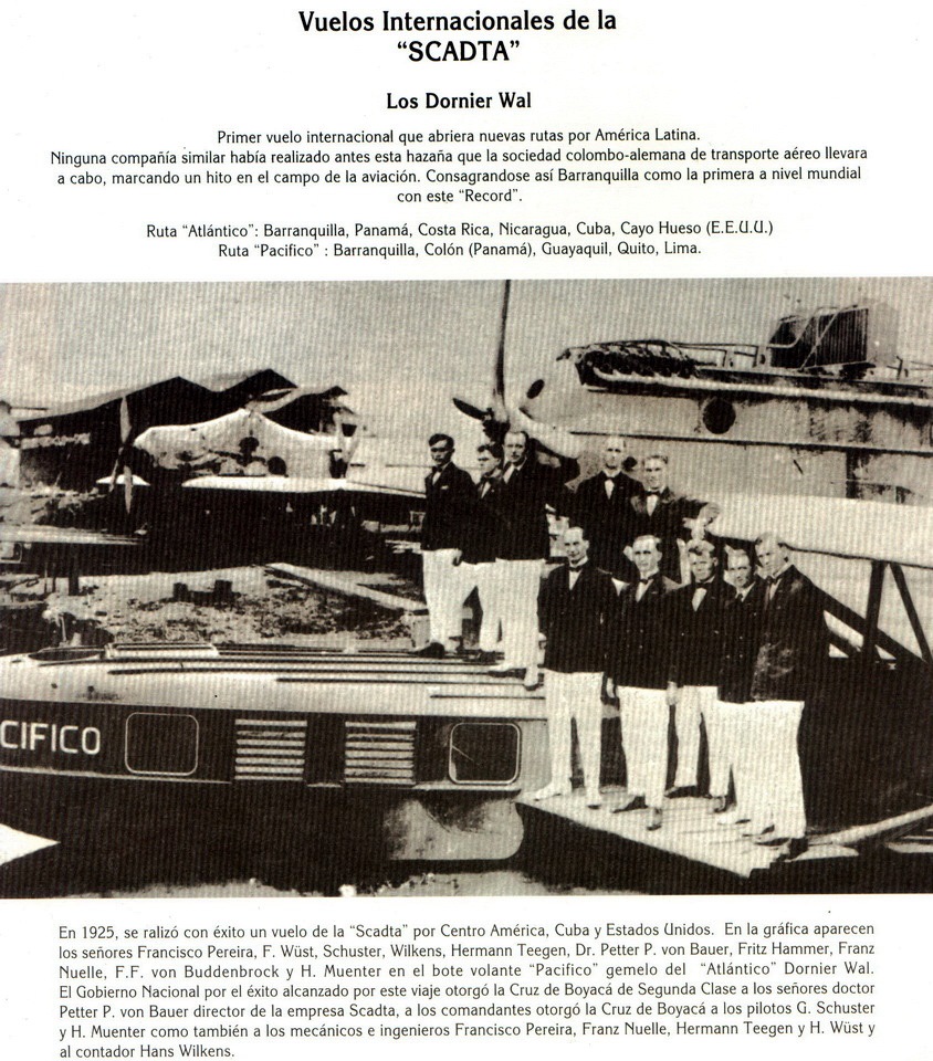 Vuelo Dornier Val _Pacifico_ 1 - Libro Imagen temporal Barranquilla Siglo XX