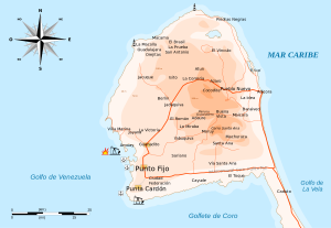 Mapa de Paraguaná.