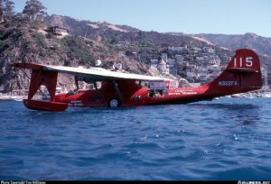 BuNo02963. N322FA. PBY5-A Avalon - Pebbly Beach Seaplane (L11), CA, USA. Foto Stephen Tornblom, 31Mayo1997