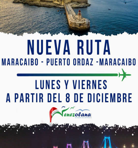 vuelos maracaibo -puerto ordaz - maracaibo