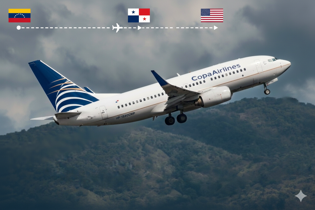 vuelos a estados unidos desde venezuela via panama con copa airlines