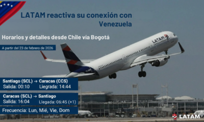 LATAM Airlines vuelos hacia venezuela